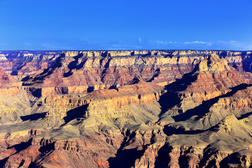Horizontal view of Grand Canyon