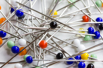 isolated pin needles