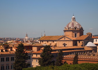 Fototapeta na wymiar Typical landscape of Rome