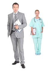Doctor and nurse