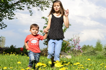 Fototapeta premium Geschwister