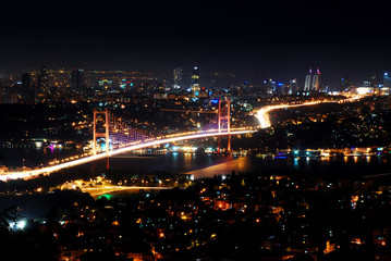 Fototapeta na wymiar Istanbul City at Night