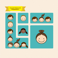 social networks infographics