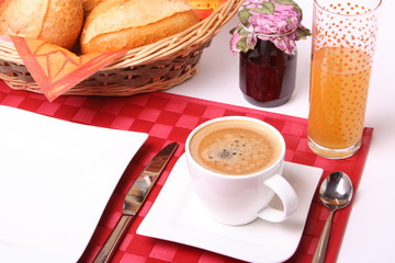 Frühstück mit Kaffee
