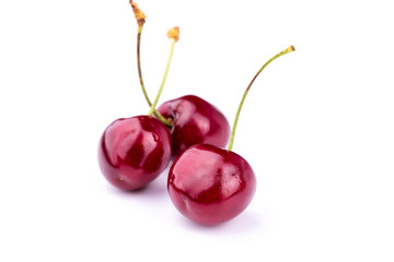 Sweet fresh cherry isolated