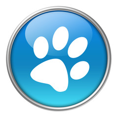 Bottone vetro impronta zampa