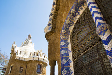 Naklejka premium Gaudì's Parc Guell in Barcelona