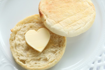 English muffin for gourmet breakfast image