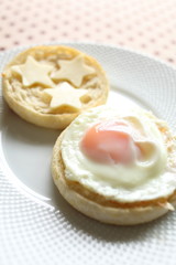 Obraz na płótnie Canvas English muffin for gourmet breakfast image