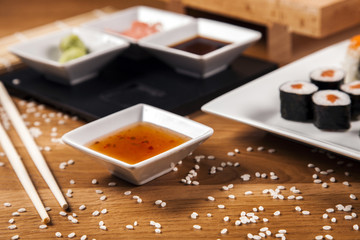 Delicious fresh sushi