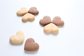 Fototapeta na wymiar heart shaped cookie for Valentine's day image