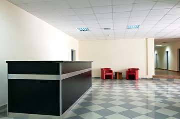 reception area in an office block