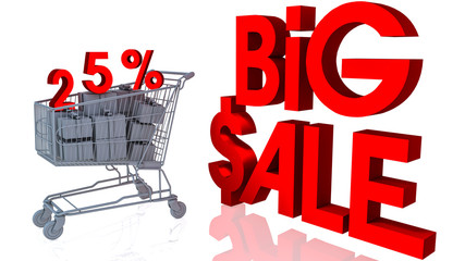 25 percentages big sale in 3d