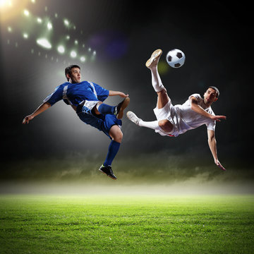 Fototapeta Two football player