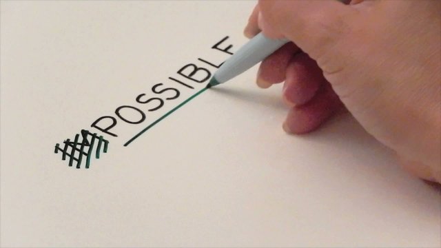 changing the word impossible to possible