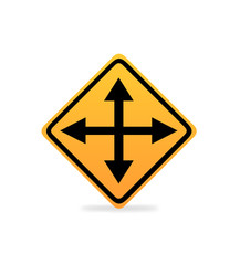 Crossroads Traffic Sign