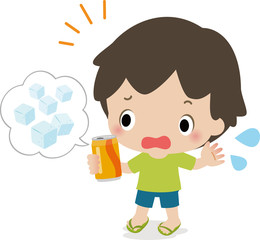 缶ジュースと糖分の量のイメージ