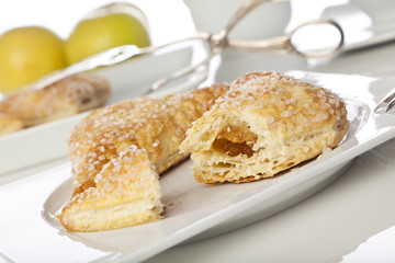 Apple turnovers closeup