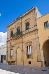 Fototapeta na wymiar Historical palace. Presicce. Puglia. Italy.