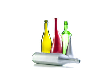 Glases isolated over white