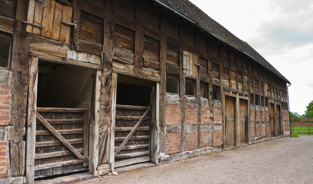 Detail in old 17th Century Tithe Barn