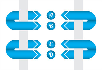 arrow origami style with special design