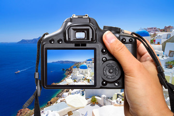 Vacations on Santorini island with the camera, Greece