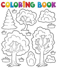 Livre de coloriage arbre thème 1
