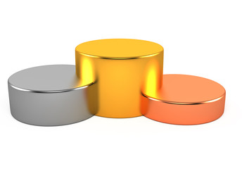 Empty podium interior view