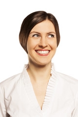 successful businesswoman in the studio