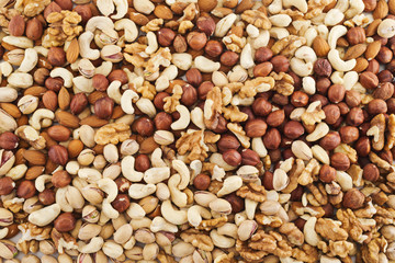 Nut mix background