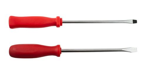 Two screwdrivers isolated