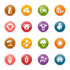 Colored Dots - Agriculture and Farming icons