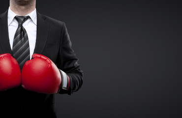 man in boxing gloves