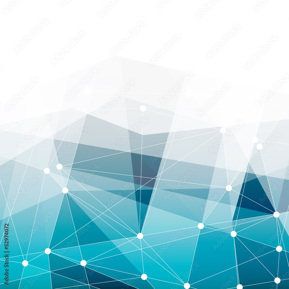 Aufkleber Abstract blue background with space for text. Vector.
