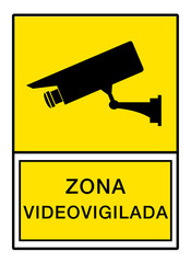 Video surveillance warning sign
