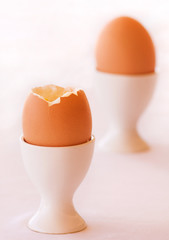 Boiled Egg Isolated on White