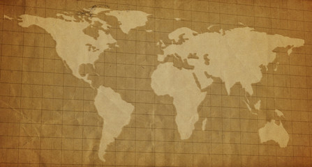 Naklejka na ściany i meble World map