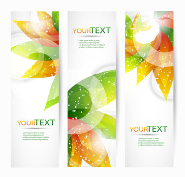 Abstract vector  headers with place for your text