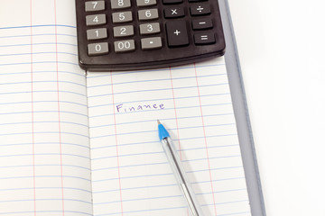 Papers on financial figures.