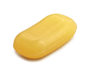 close up of a hygiene soap on white background with clipping pat