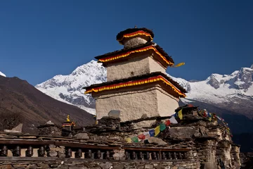 Outdoor-Kissen Temple in Himalayas © berzina