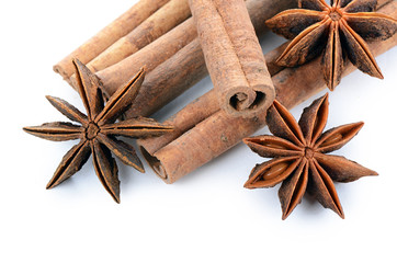Anise isolated on white background