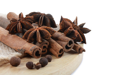 Anise isolated on white background