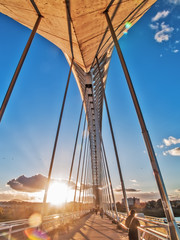 Arch of Lusitania Bridge in Merida