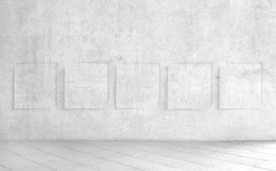 wall with frames