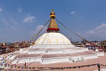Deurstickers bodhnath temple in nepal © berzina