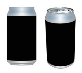 3d white can different background for new product 