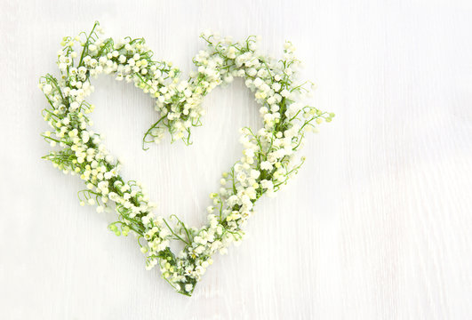 Flower wreath of lilys of valley - Powered by Adobe