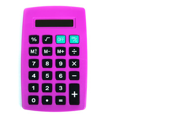 bold pink calculator